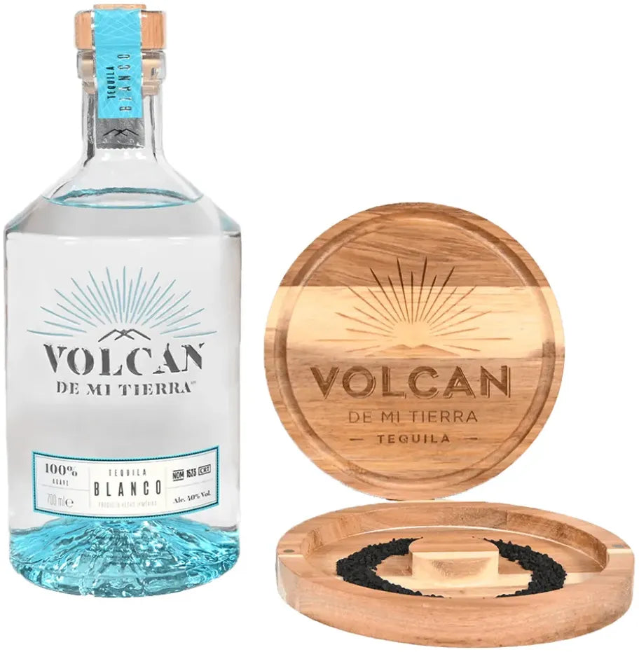 Buy Volcan De Mi Tierra Blanco Tequila 700ml Black Salt & Rimmer Pack Online at Bottle Stop