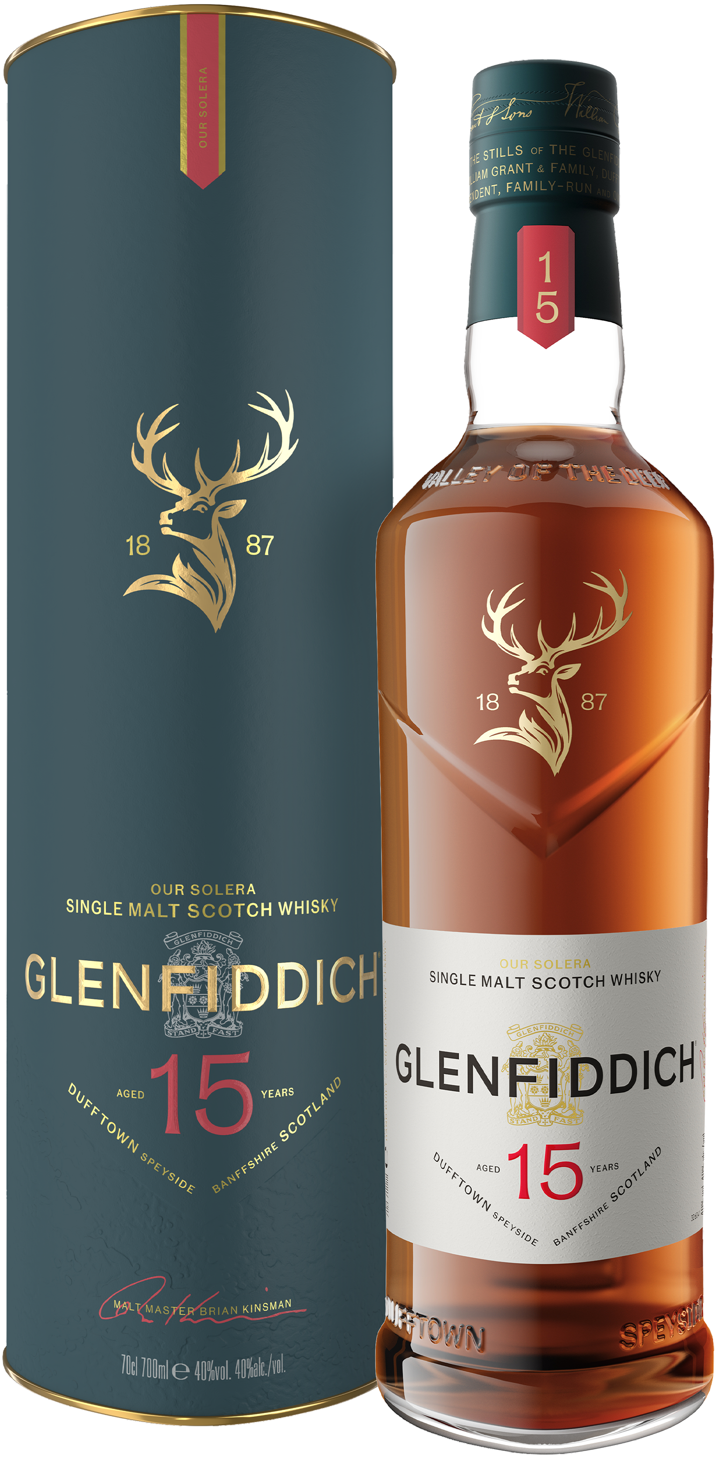 Glenfiddich 15 Year Old Solera Scotch Whisky 700ml