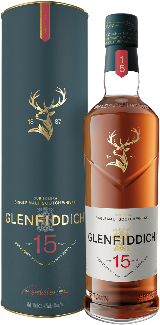 Glenfiddich 15 Year Old Solera Scotch Whisky 700ml