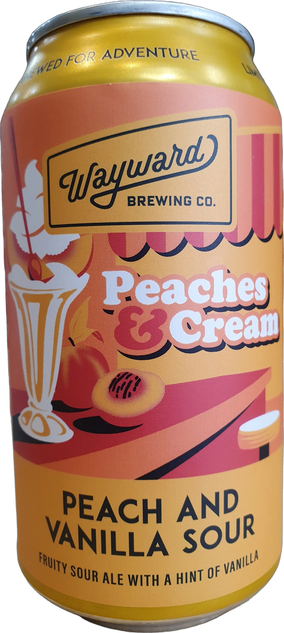 Wayward Brewing Company Peaches & Cream Sour 5.2% 24 Pack Cans 375ml | Bottle Stop