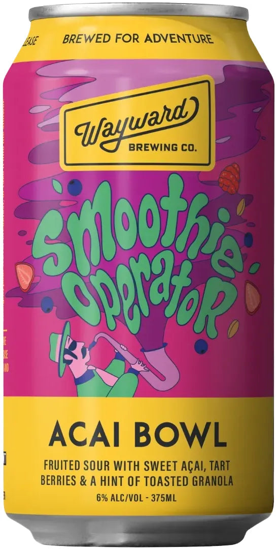 Wayward Brewing Company Smoothie Operator Acai Bowl Sour 6% 24 Pack Cans 375ml | Bottle Stop