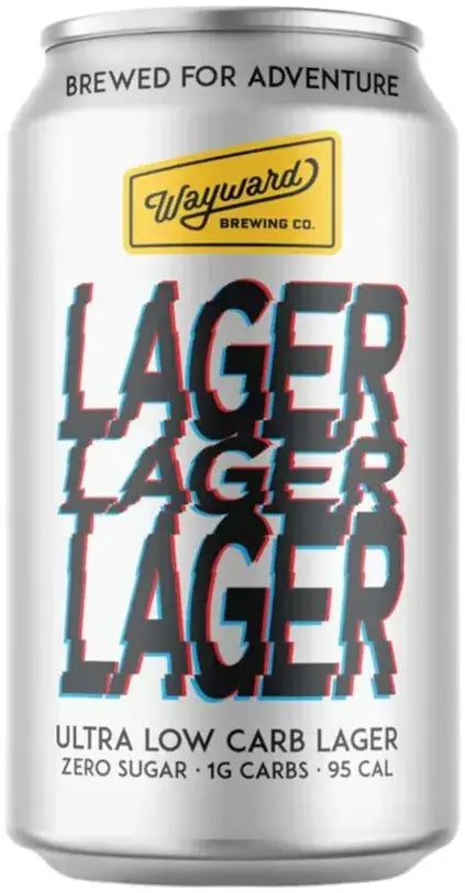 Wayward Brewing Company Lager Lager Lager ULra Low Carb 375ml - BoozeBud