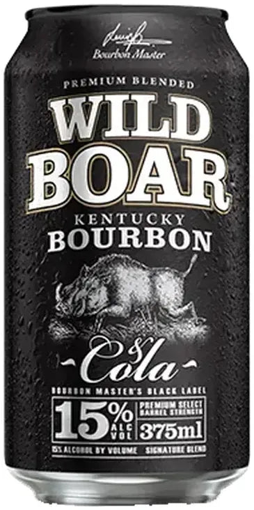 Wild Boar Bourbon & Cola 15% Cans 375ml