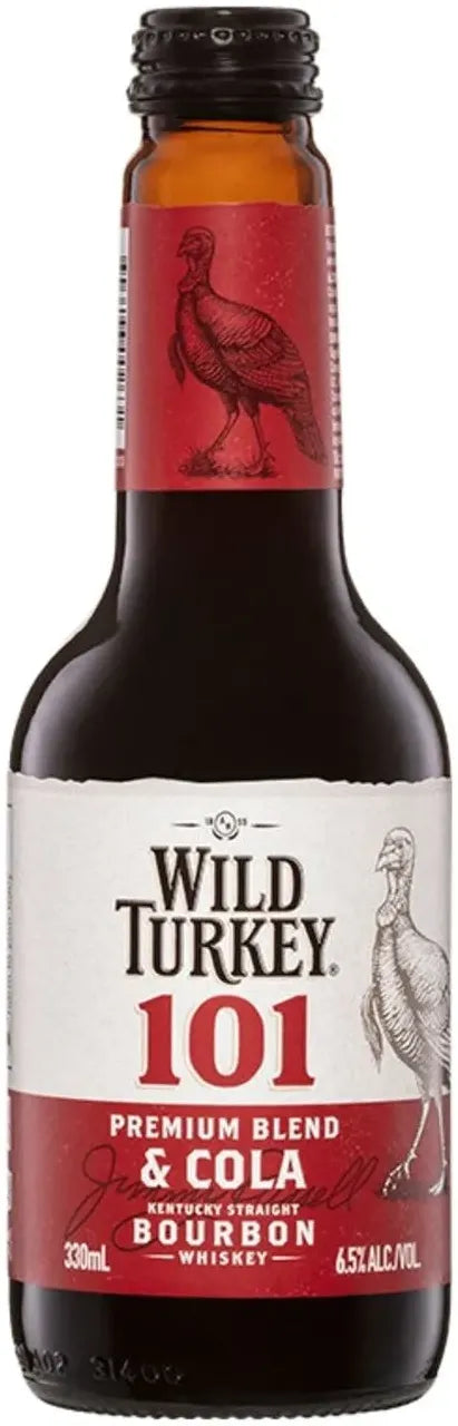 Buy Wild Turkey 101 & Cola 6.5% Bottles 330ml Online at Bottle Stop