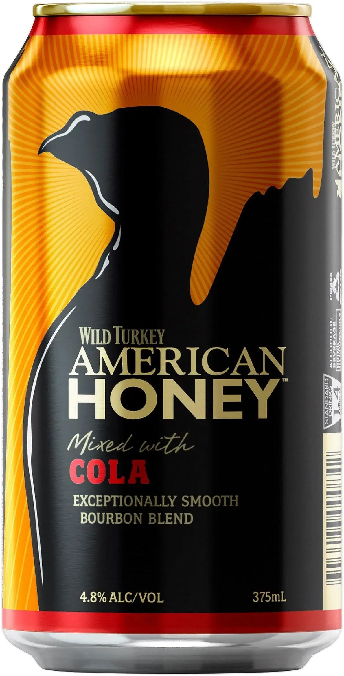 Buy Wild Turkey Honey & Cola 5% 24 Pack Cans 375ml Online at Bottle Stop