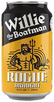 Willie the Boatman Rogue Draught 4.2% 16 Pack Cans 375ml | Bottle Stop