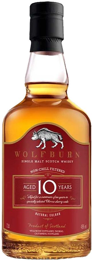 Wolfburn 10 Year Old Sherry Cask Single Malt Scotch Whisky 700ml