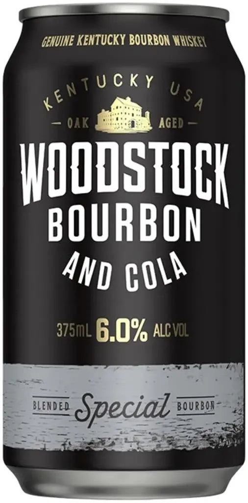 Buy Woodstock Bourbon & Cola 6% Cans 375ml Online at Bottle Stop