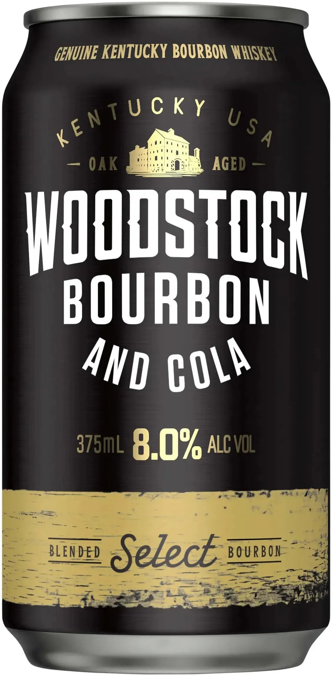 Buy Woodstock Bourbon & Cola 8% Cans 375ml Online at Bottle Stop
