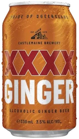 Buy XXXX Ginger 24 Pack Cans 330ml Online at Bottle Stop