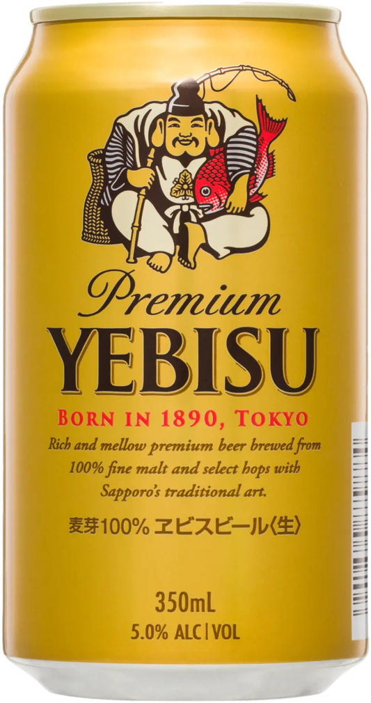 Buy Yebisu Premium 5% 24 Pack Cans 350ml Online at Bottle Stop