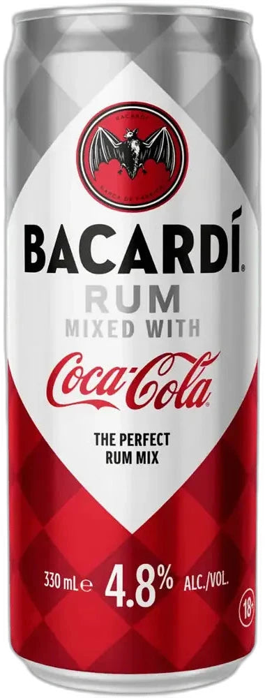 Bacardi Rum & Coca-Cola 330ml Can
