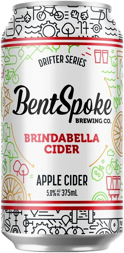 Bentspoke Brewing Co. Brindabella Cider 4.8% 16 Pack Cans 375ml