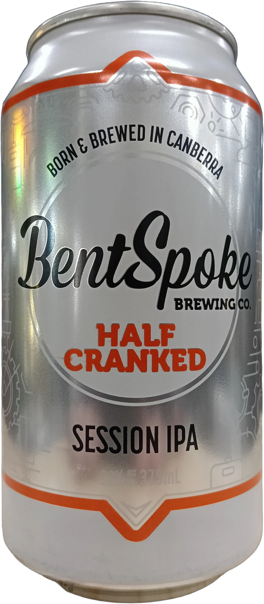 Bentspoke Brewing Co. Half Cranked Mid IPA 3.2% 16 Pack Cans 375ml