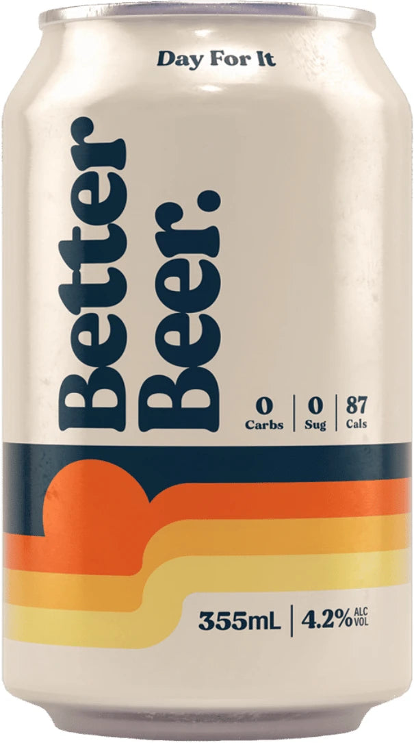 Better Beer Zero Carb 4.2% 24 Pack Cans 355ml