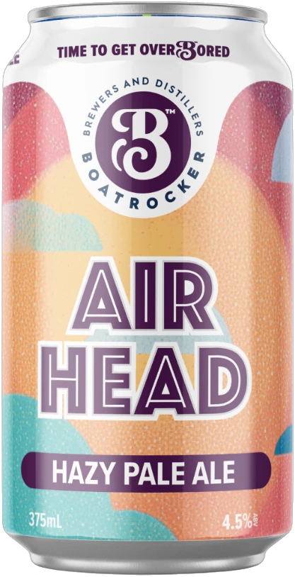 Boatrocker Air Head Hazy Pale Ale 4.5% 24 Pack Cans 375ml