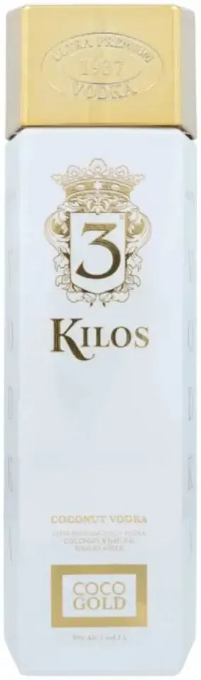 Buy 3 Kilos Gold Bar Dutch Coconut Vodka 1L Online at Bottle Stop