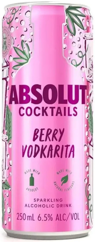 Buy Absolut Berry Vodkarita 250ml Online at Bottle Stop