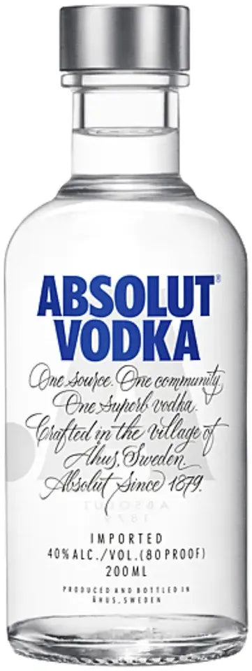 Buy Absolut Vodka 200ml Online at Bottle Stop