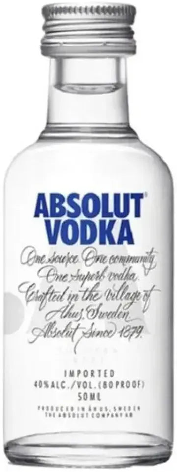 Buy Absolut Vodka Mini 50ml Online at Bottle Stop