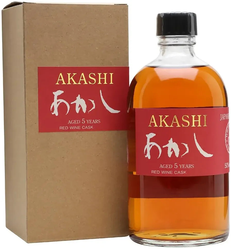 Buy Akashi 5 Year Old Red Wine Cask Japanese Single Malt Whisky 500ml Online at Bottle Stop