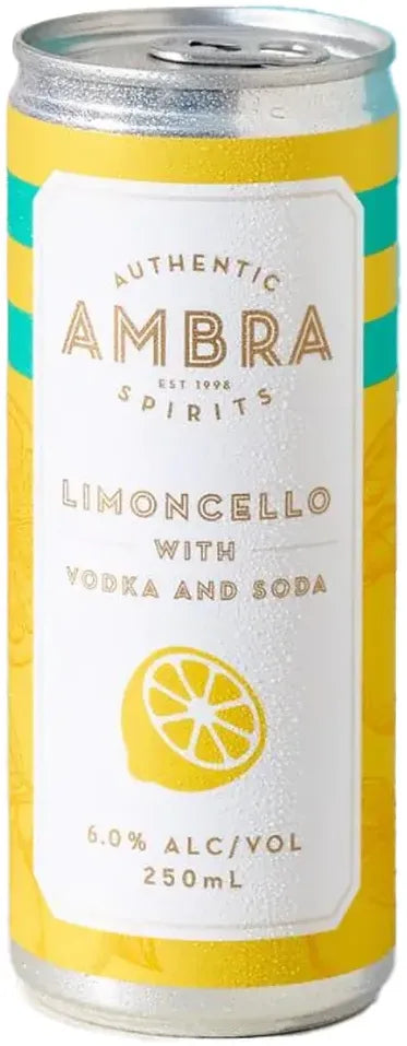 Buy Ambra Limoncello With Vodka And Soda 250ml Online at Bottle Stop