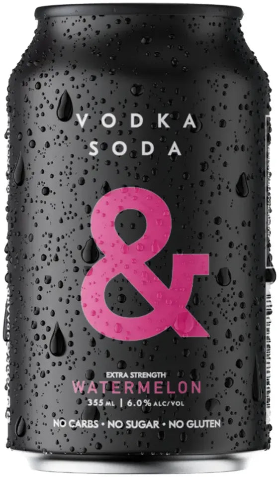 Buy Ampersand Projects Vodka Soda & Watermelon 355ml Online at Bottle Stop