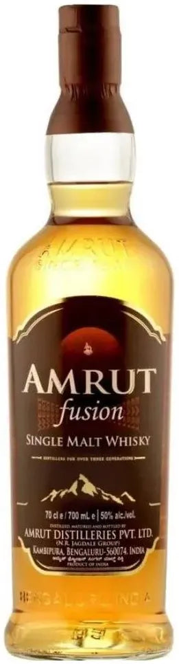 Buy Amrut Fusion Single Malt Indian Whisky 700ml Online at Bottle Stop