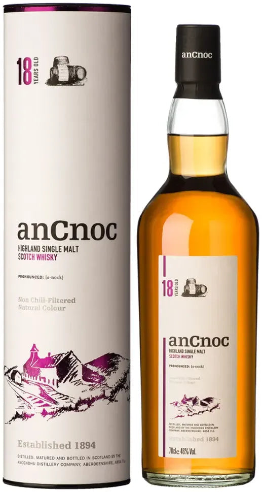 Buy Ancnoc 18 Year Old Single Malt Scotch Whisky 700ml Online at Bottle Stop