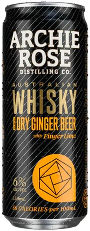 Buy Archie Rose Double Malt Whisky & Dry Ginger Beer With Finger Lime 330ml Online at Bottle Stop