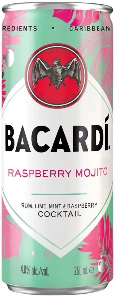 Buy Bacardi Raspberry Mojito 250ml Online at Bottle Stop