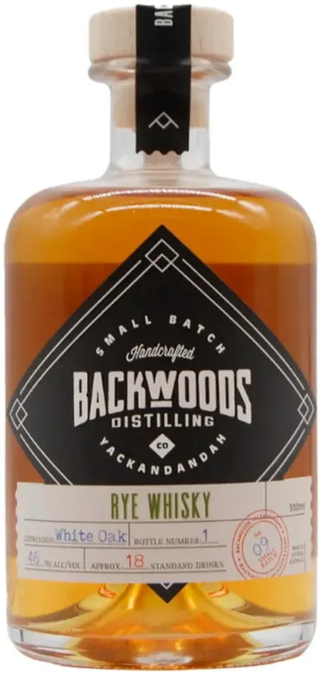 Buy Backwoods Rye Batch 9 White Oak 500ml Online at Bottle Stop