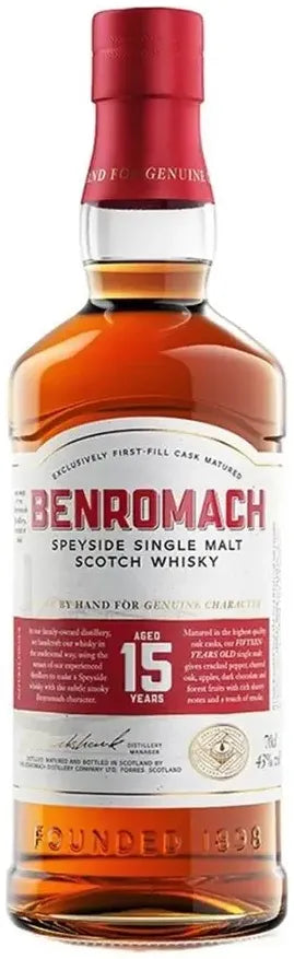 Buy Benromach 15 Year Old Single Malt Malt Scotch Whisky 700ml Online at Bottle Stop