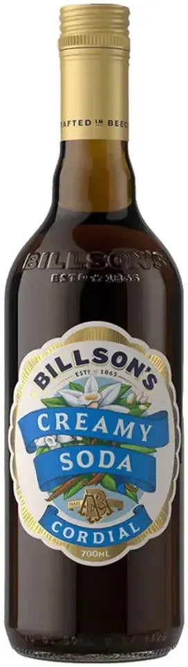 Buy Billson's Creamy Soda Cordial 700ml Online at Bottle Stop