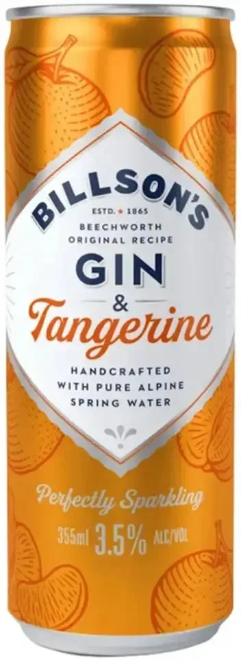 Buy Billson's Gin With Tangerine 355ml Online at Bottle Stop