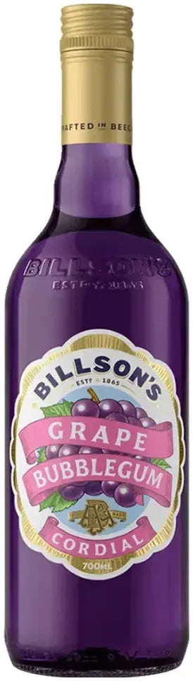 Buy Billson's Grape Bubblegum Cordial 700ml Online at Bottle Stop