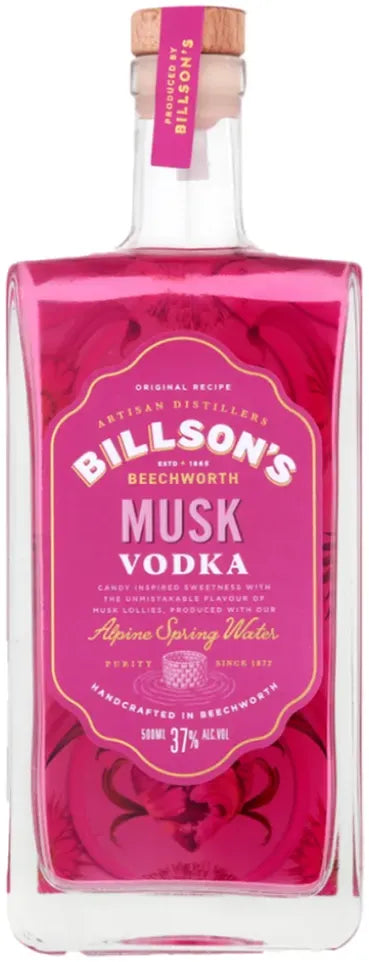 Buy Billson's Musk Vodka Spirit 500ml Online at Bottle Stop