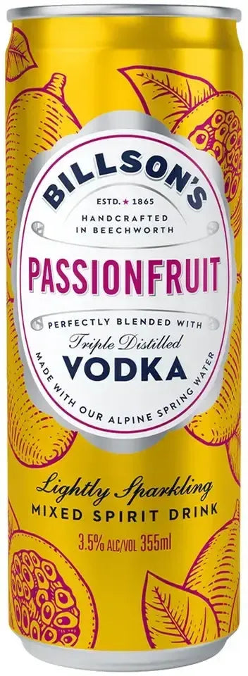 Buy Billson's Vodka With Passionfruit 355ml Online at Bottle Stop