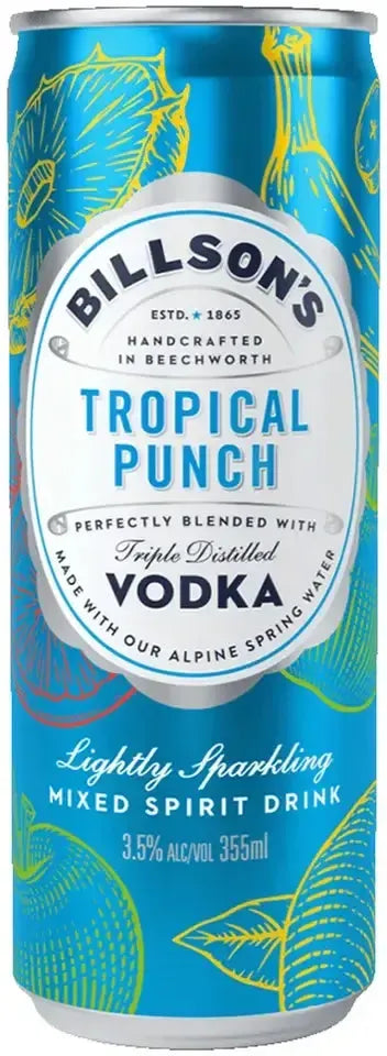 Buy Billson's Vodka With Tropical Punch 355ml Online at Bottle Stop