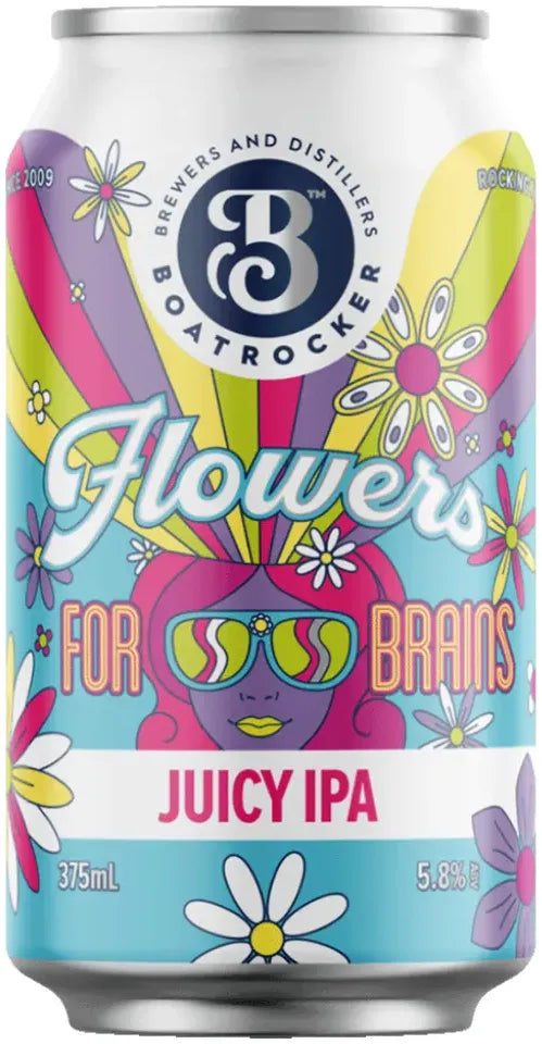 Buy Boatrocker Flowers For Brains Juicy IPA 375ml Online at Bottle Stop