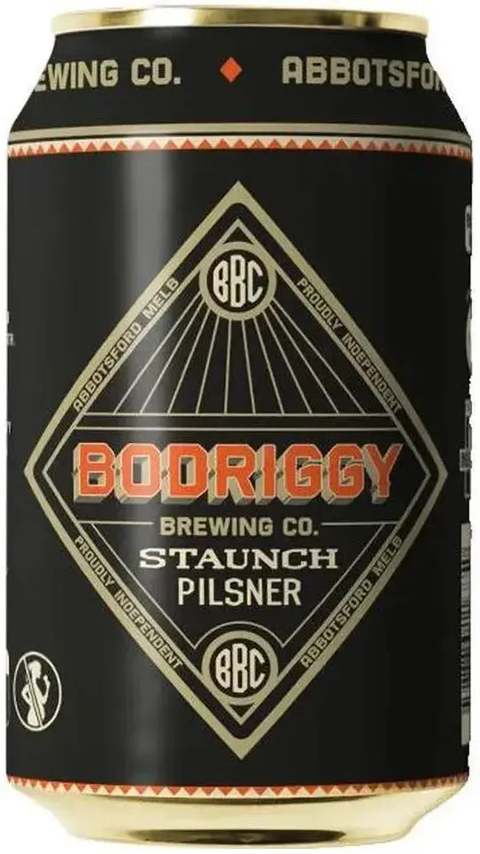 Buy Bodriggy Brewing Company Staunch Pilsner 355ml Online at Bottle Stop