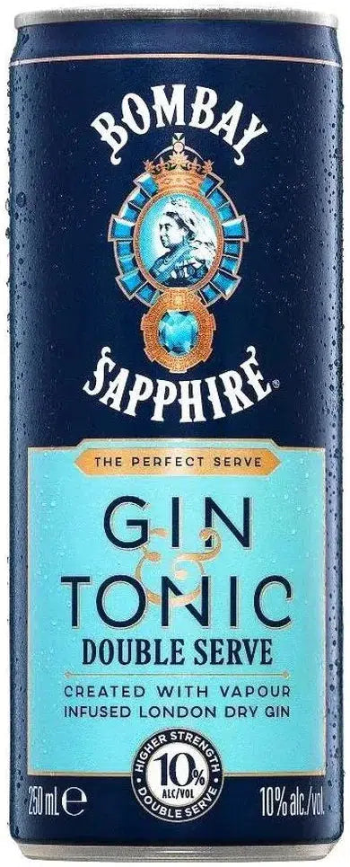 Buy Bombay Sapphire Gin & Tonic Double Serve 250ml Online at Bottle Stop