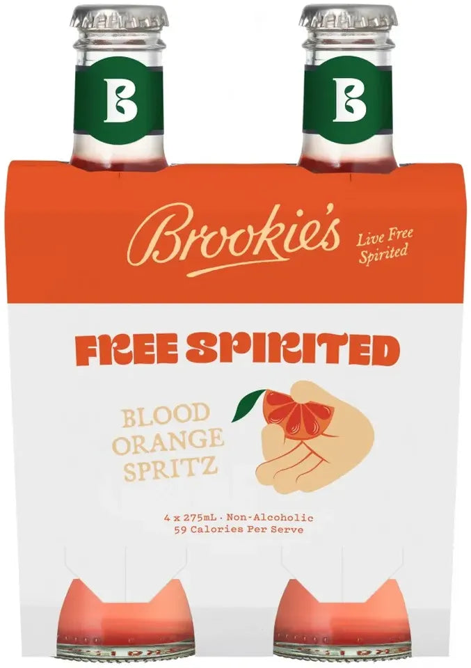 Buy Brookies Free Spirited Blood Orange Spritz 275ml Online at Bottle Stop