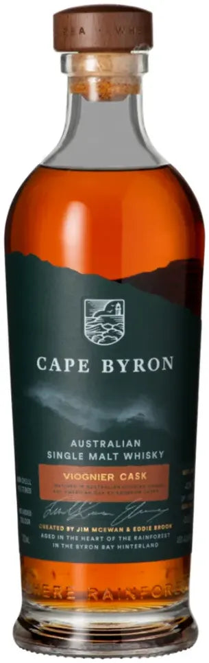 Buy Cape Byron Viognier Cask Single Malt Whisky 700ml Online at Bottle Stop