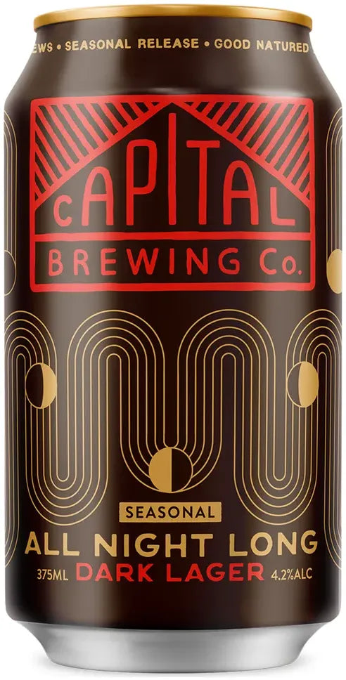 Buy Capital Brewing Co All Night Long Dark Lager 375ml Online at Bottle Stop