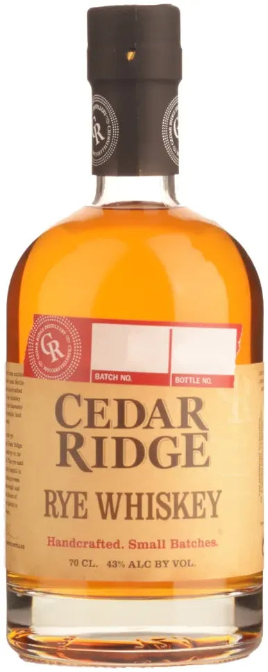 Cedar Ridge Small Batch Rye Buy Cedar Ridge Rye Whiskey 700ml Online at Bottle Stop