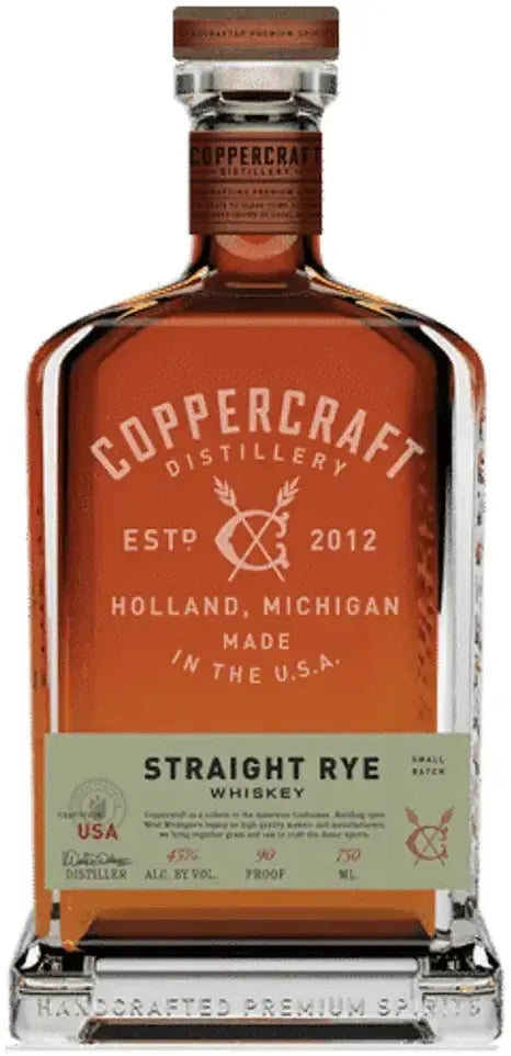Buy Coppercraft Straight Rye Whiskey 750ml Online at Bottle Stop