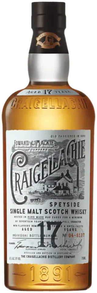 Buy Craigellachie 17 Year Old Single Malt Scotch Whisky 700ml Online at Bottle Stop
