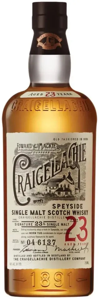 Buy Craigellachie 23 Year Old Single Malt Scotch Whisky 700ml Online at Bottle Stop