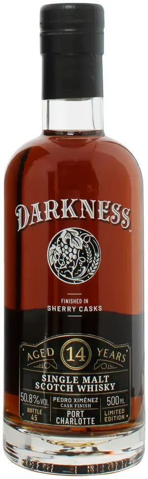 Buy Darkness 14 Year Old Port Charlotte Pedro Ximenez Whisky 500ml Online at Bottle Stop